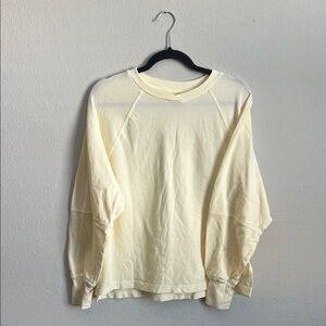 Aerie Soft Cream Long Sleeve Top XS